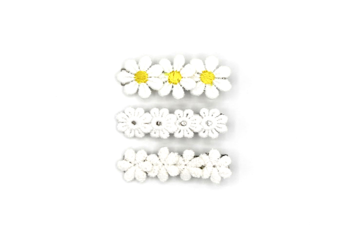 trio bloemen wit